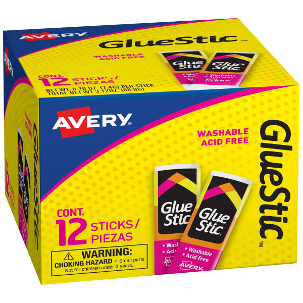 Glue Stic, Permanent, 0.26 oz., 1 Stick